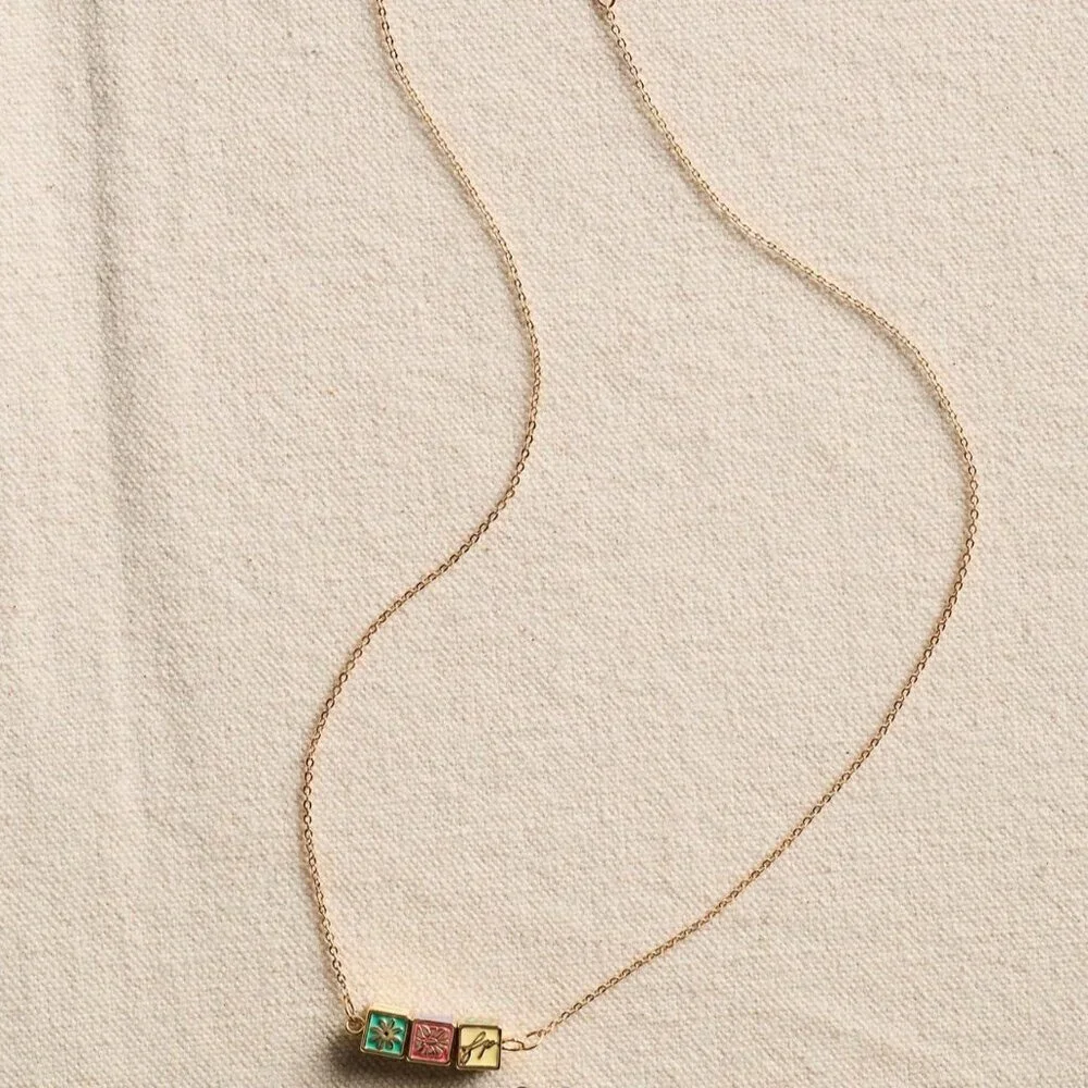 NWT Free People FP Signature Spinner Necklace in Gold